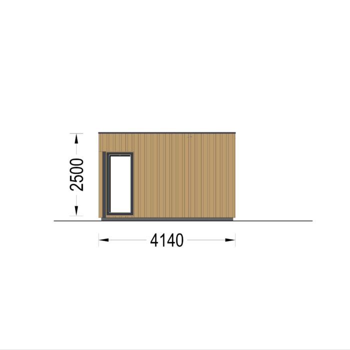 Gartenhaus PREMIUM (34mm + Holzverschalung), 7.5x4m, 30m² Extra Isoliert – Bild 11
