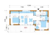 Holzhaus Laura 2 (66 mm + Holzverschalung) 50m² Isoliert – Bild 8