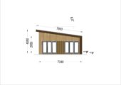 Holzhaus Zürich (66 mm + Holzverschalung), Isoliert 96 m² – Bild 11