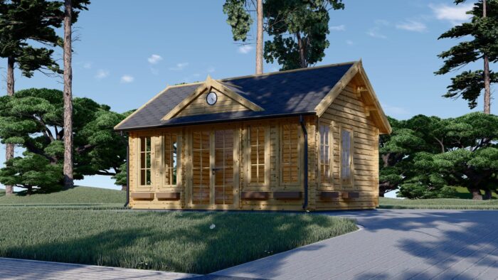 Gartenhaus BRÜSSEL 5.5 x 4 m, 22 m² – Bild 3