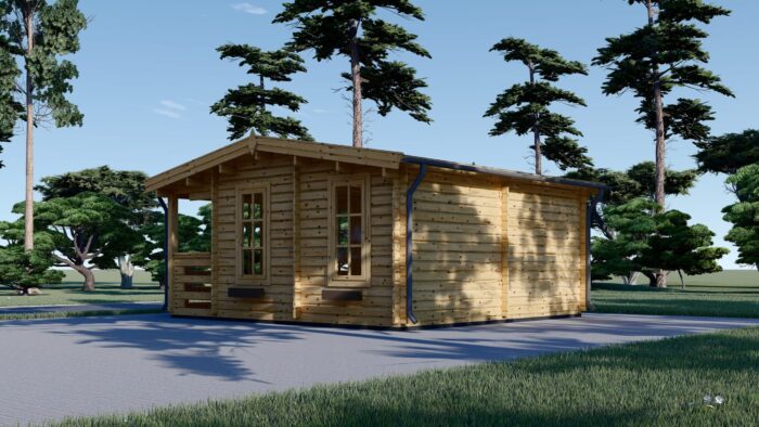 Premium Gartenhaus ROLAND 5x5 m, 25 m² Isoliert – Bild 4