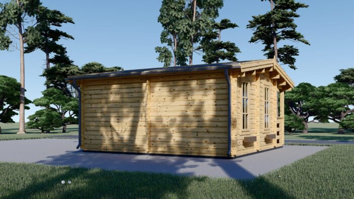 Premium Gartenhaus ROLAND 5x5 m, 25 m² Isoliert – Bild 5