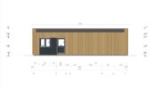 Holzhaus KULM 2 (66 mm + Holzverschalung) 63 m² Isoliert – Bild 9