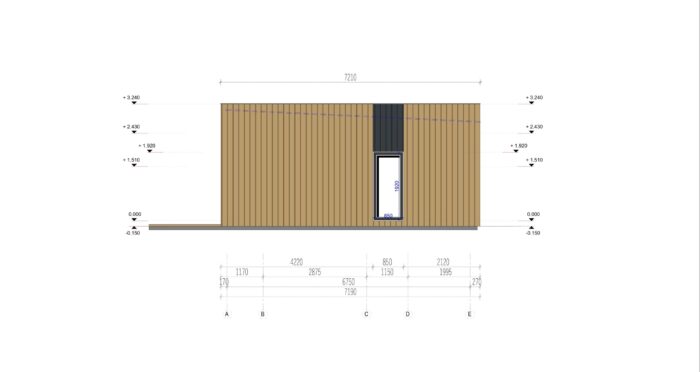 Holzhaus KULM 2 (66 mm + Holzverschalung) 63 m² Isoliert – Bild 12