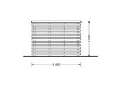 Premium Gartenhaus Gartenhaus ALAN PLUS (28mm), 5x3m,  9m² + 6.5m² – Bild 8