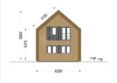 Holzhaus ALPINA(66 mm + Holzverschalung Isoliert ), 120 m² – Bild 11
