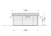 Blockbohlenhaus ARMIN (44 mm) 31 m² mit Satteldach Extra Isoliert – Bild 9