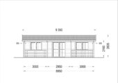 Blockbohlenhaus mit Terrasse LILLI, 32 m² + 20m² Isoliert – Bild 9