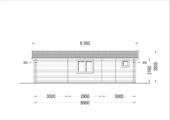 Blockbohlenhaus mit Terrasse LILLI, 32 m² + 20m² Isoliert – Bild 6