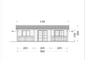 Blockbohlenhaus mit Terrasse LILLI, 32 m² + 20m² – Bild 9