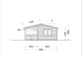 Blockbohlenhaus mit Terrasse LILLI, 32 m² + 20m² – Bild 10