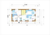 Blockbohlenhaus ANIKA Isoliert, 66 mm + Holzverschalung), 80 m² – Bild 5