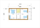 Blockbohlenhaus ANIKA Isoliert, 66 mm + Holzverschalung), 80 m² – Bild 6