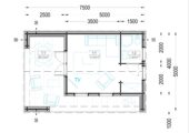 Blockbohlenhaus MILAN Modern (44 mm + Holzverschalung) – 37 m² Isoliert – Bild 7