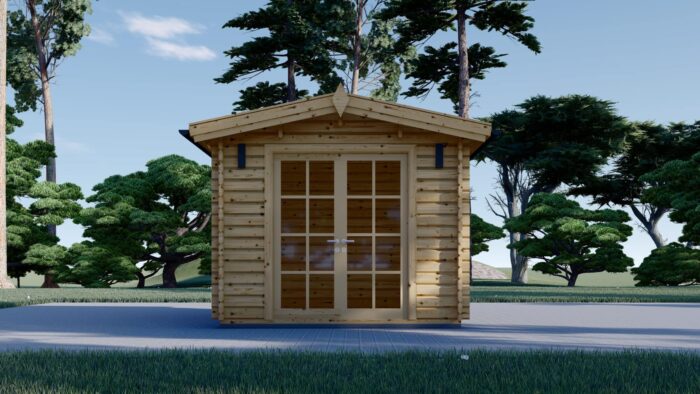 Gartenhaus ADRIA (44 mm), 3x3 m, 9 m² – Bild 5