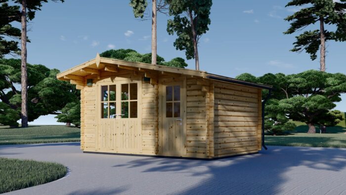 Premium Gartenhaus Bregenz, 4.5x3 m, 13 m² – Bild 2