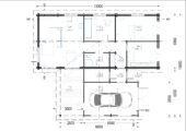Blockbohlenhaus SEEFELD (44+44 mm) · 105 m² · Extra Isoliert – Bild 6