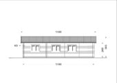 Blockbohlenhaus SEEFELD (44+44 mm) · 105 m² · Extra Isoliert · mit Pultdach – Bild 10