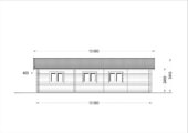 Blockbohlenhaus SEEFELD (44+44 mm) · 105 m² · Extra Isoliert · mit Pultdach – Bild 10