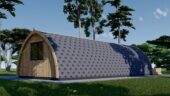 Gartenhaus BRITA 4x10 m, 40 m² 44mm – Bild 2