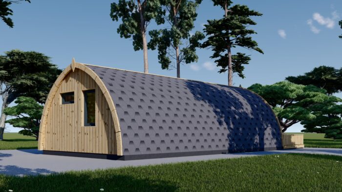 Gartenhaus BRITA 4x8 m, 24 m² 44mm – Bild 5
