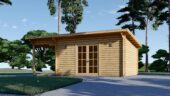Premium Gartenhaus KARL (34mm) 5x4m, 20m² + 8m² Terrasse – Bild 3