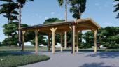 Carport aus Holz CLASSIC · 3 × 6 m · 18 m² – Bild 6