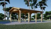 Carport aus Holz CLASSIC · 3 × 6 m · 18 m² – Bild 2