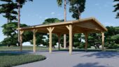 Doppelcarport aus Holz CLASSIC, 6x6 m, 36 m² – Bild 2