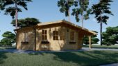 Premium Gartenhaus  CLAUDIA (44-66mm) 28m², 7x4m – Bild 2