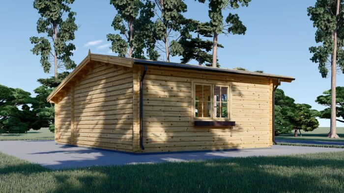 Premium Gartenhaus  CLAUDIA (44-66mm) 28m², 7x4m – Bild 4