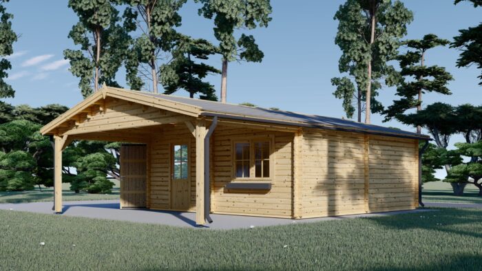 Doppelgarage (44 mm) 6x6m mit Carport 3x6m, 54m² – Bild 6