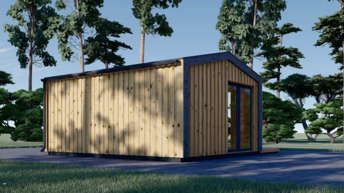 Gartenhaus ERMONES (34mm + Holzverschalung), 5x4m, 20m² Isoliert – Bild 6