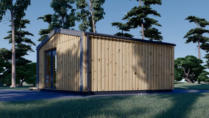 Gartenhaus ERMONES (34mm + Holzverschalung), 5x5m, 25m² – Bild 5