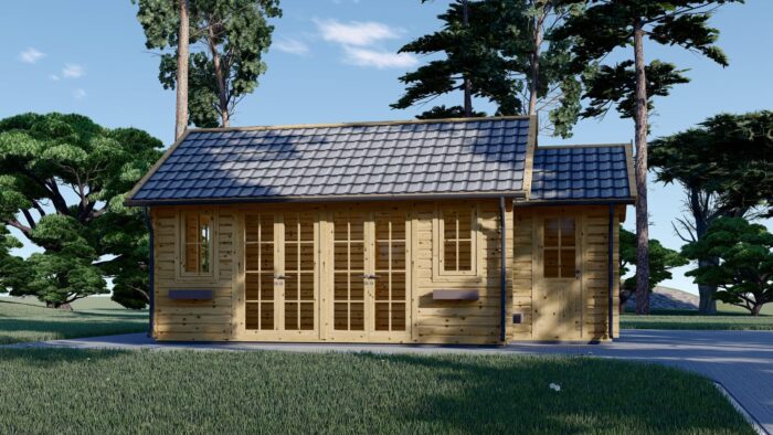 Gartenhaus ERWIN 7x4 m 28 m² – Bild 2