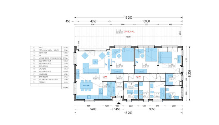 Wohnhaus Enns (66 mm + Holzverschalung) inkl. Isolierung, 130 m² – Bild 9
