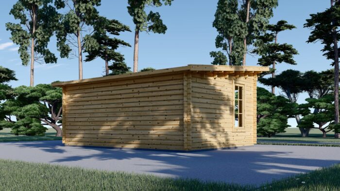 Gartenhaus aus Holz EBENSEE, 5x4 m, 20 m² – Bild 3