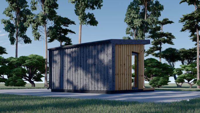 Gartenhaus EMIL (34mm + Holzverschalung ), 4x3m, 12m² – Bild 2