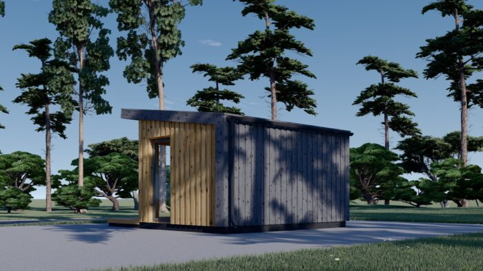Gartenhaus EMIL (34mm + Holzverschalung ), 4x3m, 12m² – Bild 6