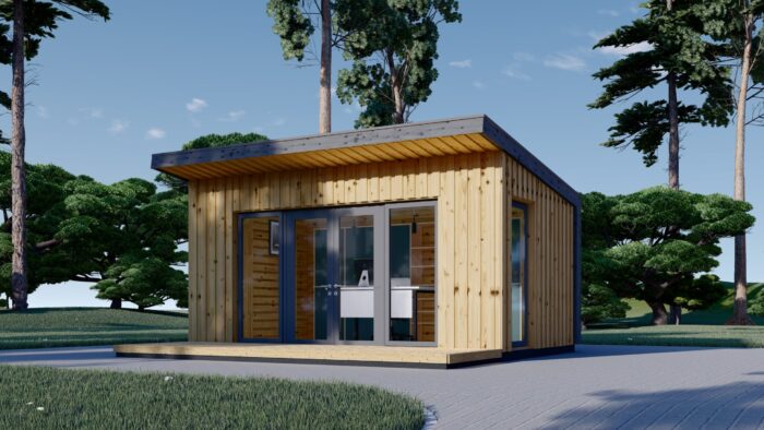 Gartenhaus EMIL (34mm + Holzverschalung ), 5x3m, 15m² – Bild 4