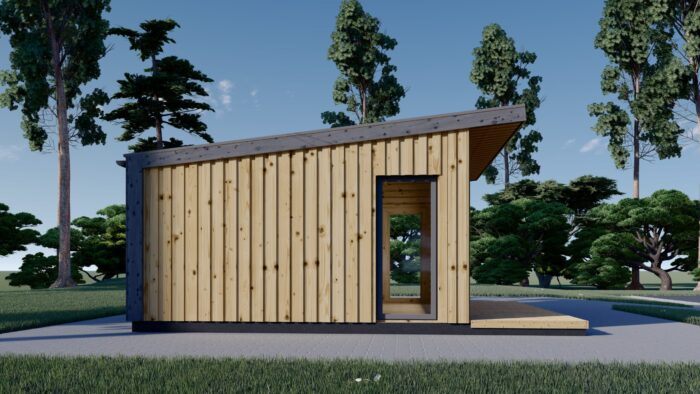 Gartenhaus EMIL (34mm + Holzverschalung ), 5x4m, 20m² – Bild 5