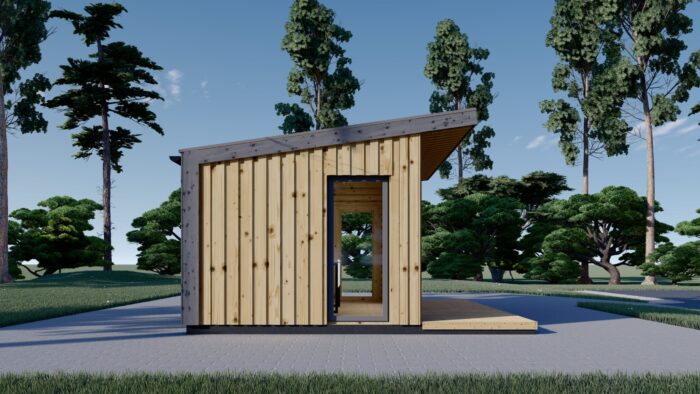 Gartenhaus EMIL (34mm + Holzverschalung ), 5x3m, 15m² – Bild 2