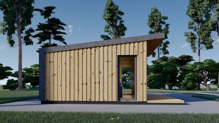 Gartenhaus EMIL (34mm + Holzverschalung ), 5x5m, 25m² – Bild 6