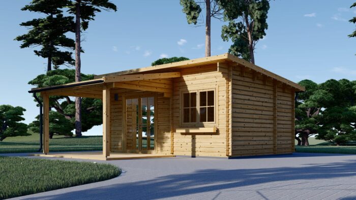 Gartenhaus HELENE 6x4m, 24m² mit 12.5m² Terrasse – Bild 5
