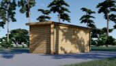 Gartenhaus mit Terrasse KATI (44 mm), 5x3 m, 7.5 m² + 7.5 m² – Bild 4