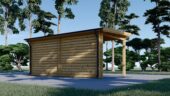 Gartenhaus mit Terrasse KATI (44 mm), 5x3 m, 7.5 m² + 7.5 m² – Bild 5
