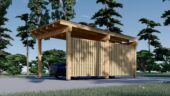 Carport NOVA mit L-förmiger Wand · 3,2 × 6 m – Bild 4