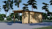 Gartenhaus LAURA mit Anbau (28 mm), 5.2x2.7 m, 7 m² + 7 m² – Bild 4