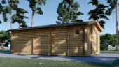 Blockbohlenhaus MARGIT (44+44 mm), 7.5x4m, 30m² Extra Isoliert – Bild 4
