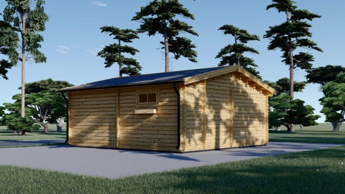 Blockbohlenhaus BASEL 6x6 m, 36 m² – Bild 5